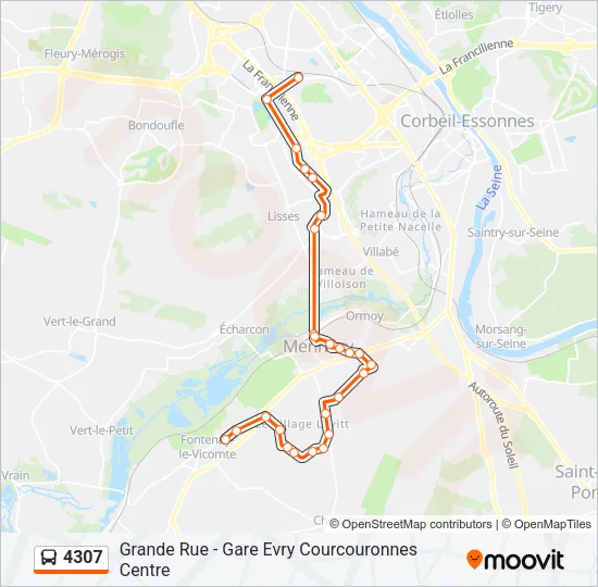 4307 Bus Line Map