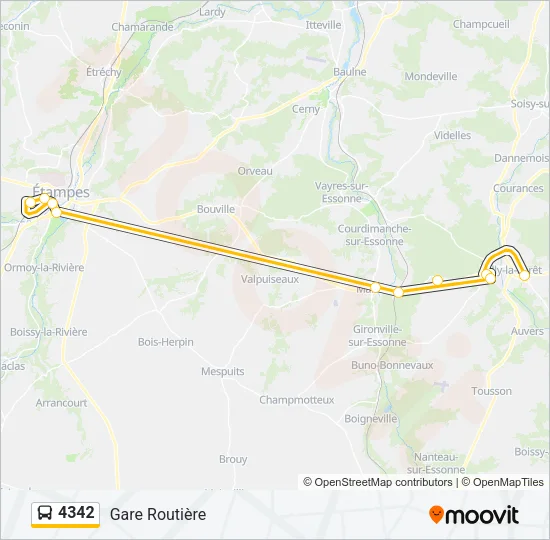 4342 Bus Line Map