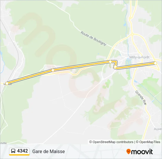 4342 Bus Line Map