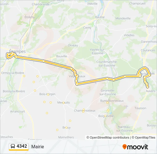 4342 Bus Line Map