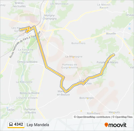 4342 Bus Line Map