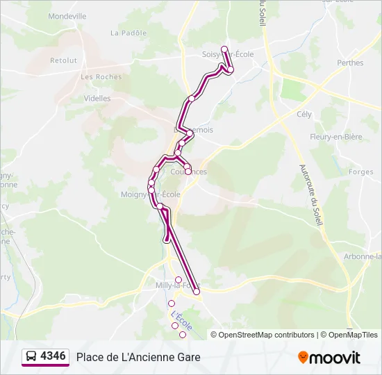 4346 Bus Line Map