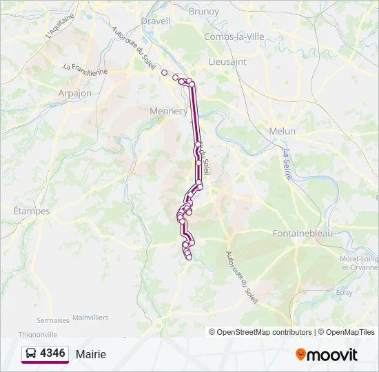 4346 Bus Line Map