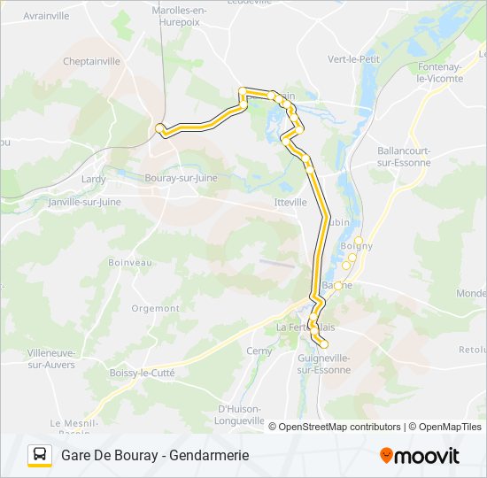 Mapa de TÀD 4305 de autobús