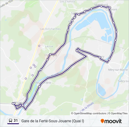 31 Bus Line Map