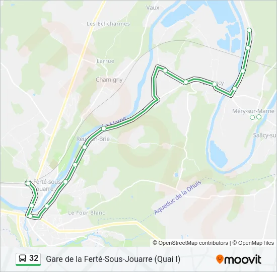 32 Bus Line Map