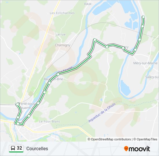 32 Bus Line Map