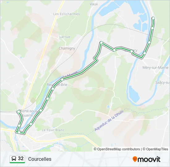 32 Bus Line Map