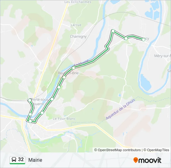 32 Bus Line Map