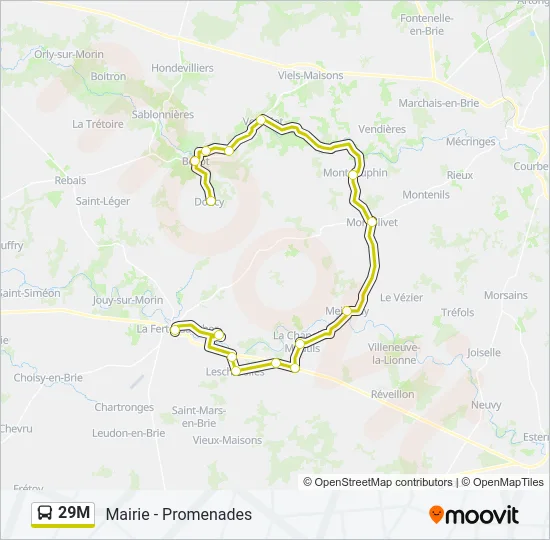 29M Bus Line Map