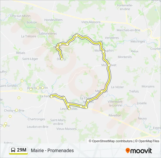 29M Bus Line Map