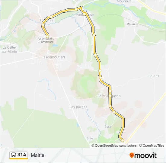 31A Bus Line Map