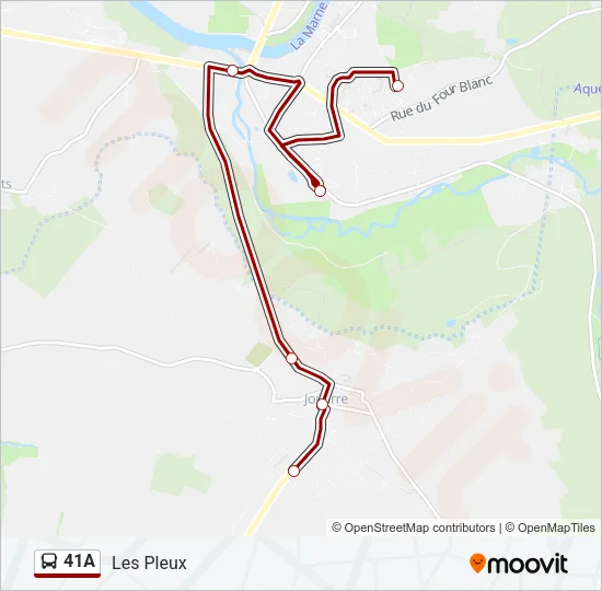 41A Bus Line Map