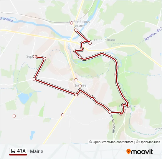 41A Bus Line Map