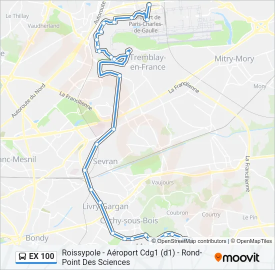 EX 100  Line Map