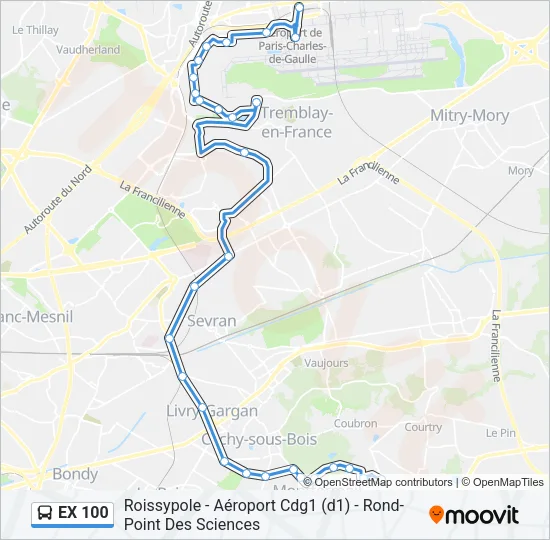 EX 100  Line Map