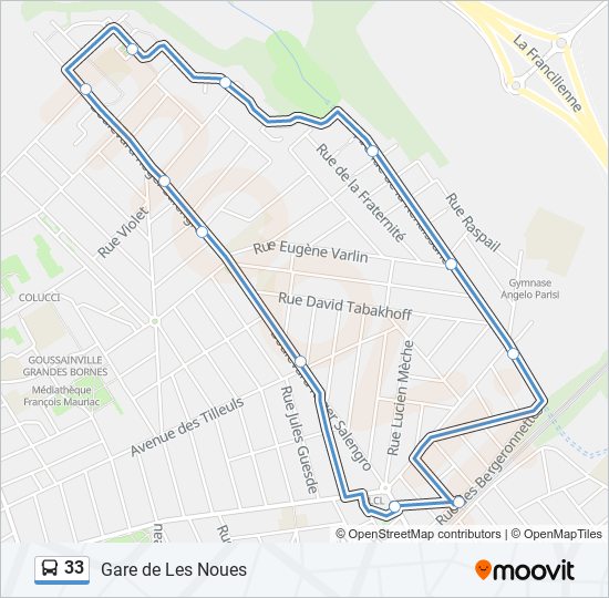 Mapa de 33 de autobús