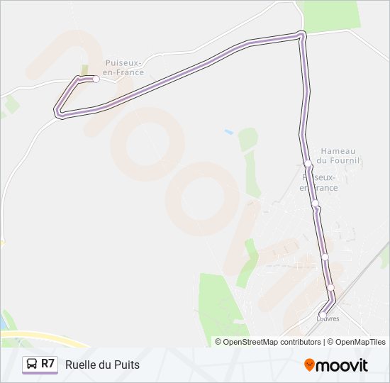 Mapa de R7 de autobús