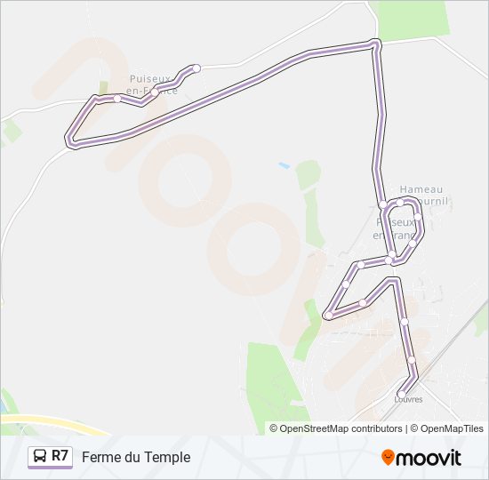 Mapa de R7 de autobús