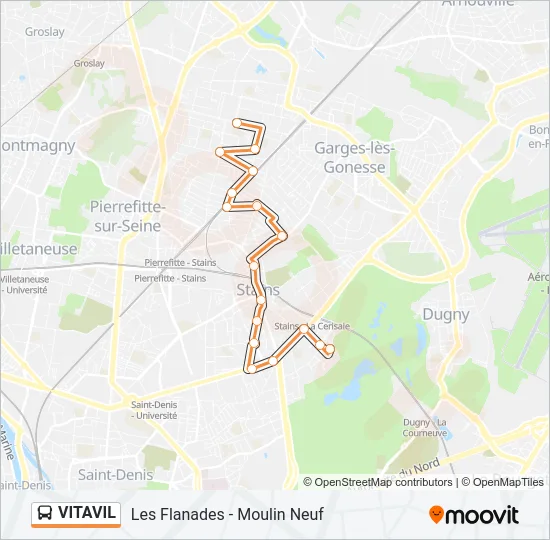 VITAVIL Bus Line Map