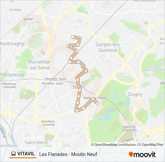 VITAVIL Bus Line Map