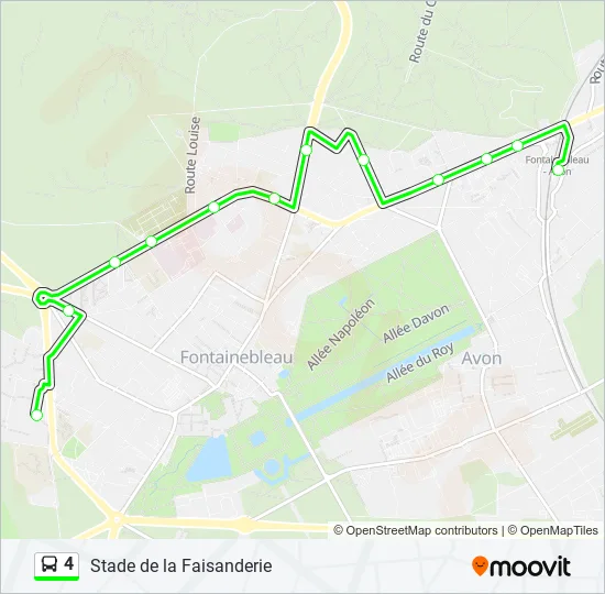 4 Bus Line Map