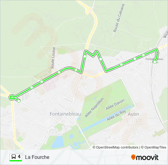 4 Bus Line Map