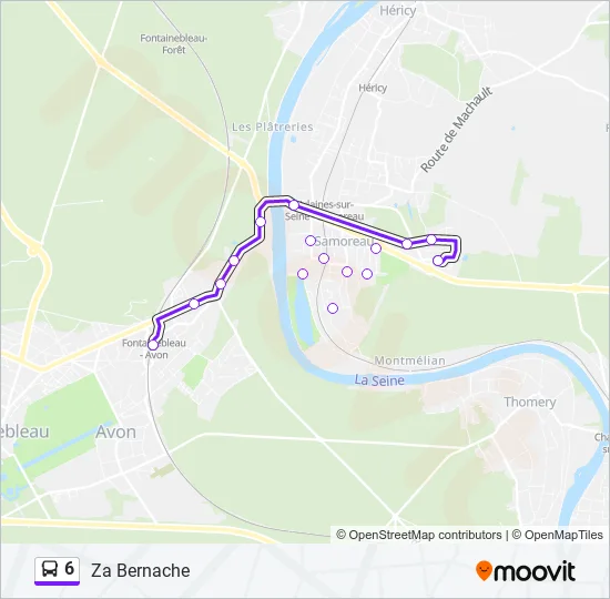6 Bus Line Map