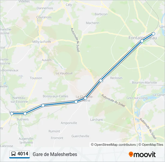 4014 Bus Line Map