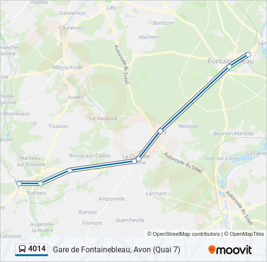 How to get to Château de Fontainebleau by Bus, RER or Train?