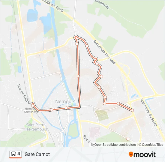 4 Bus Line Map