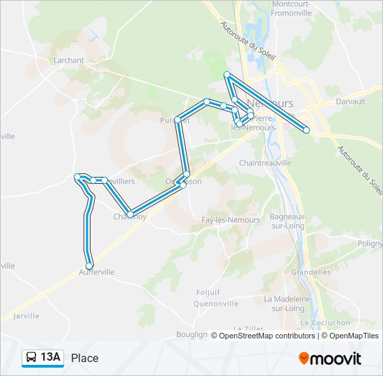 13a Route: Schedules, Stops & Maps - Place (Updated)