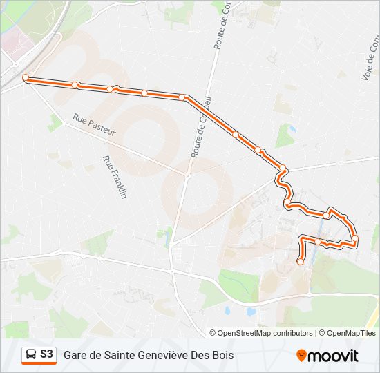S3 Bus Line Map