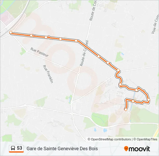 S3 Bus Line Map
