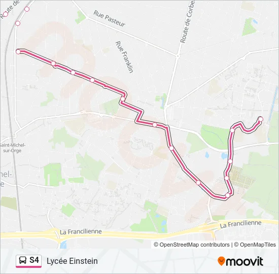 S4 Bus Line Map