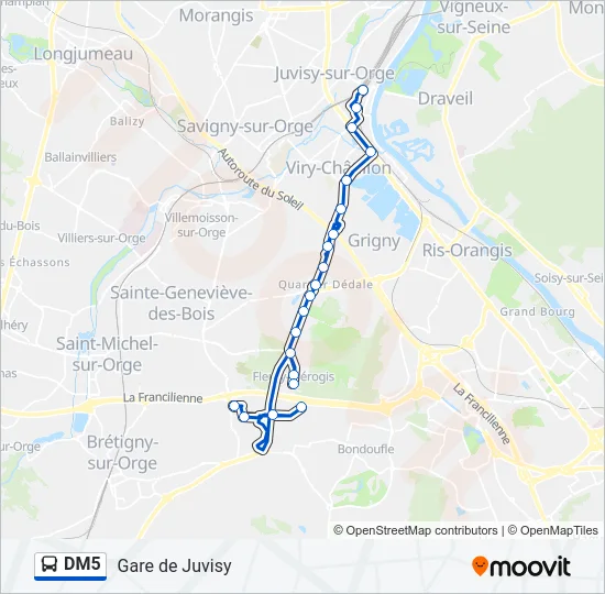 DM5 Bus Line Map