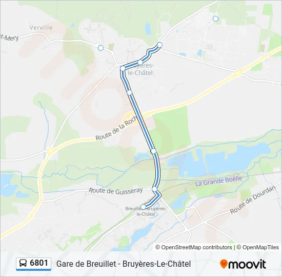 6801 Bus Line Map