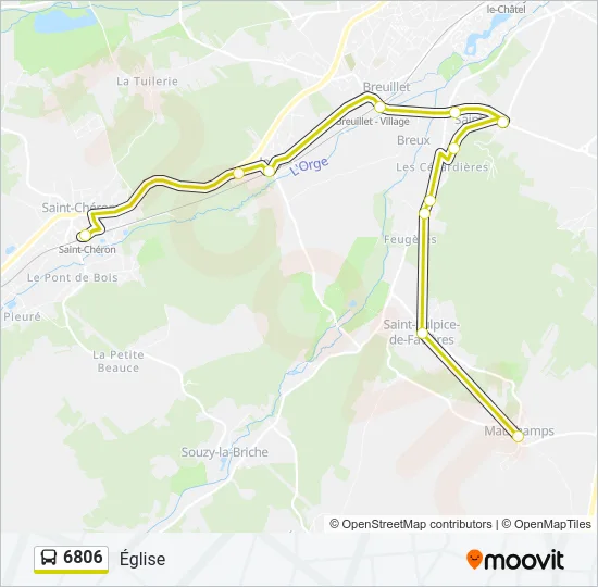 6806 Bus Line Map