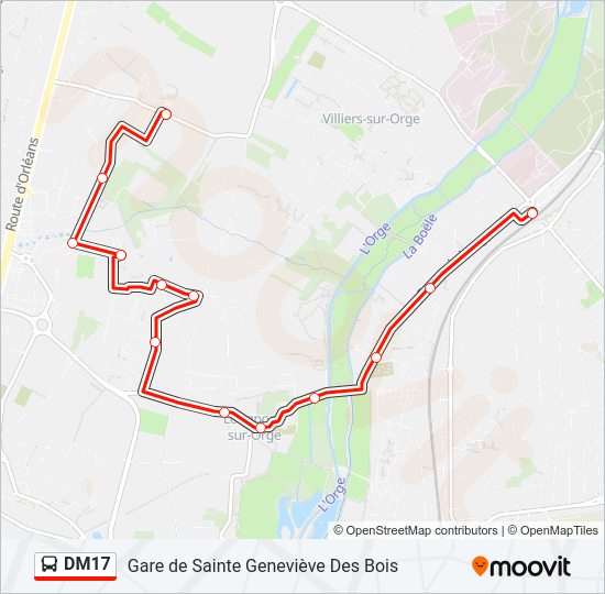 DM17 Bus Line Map