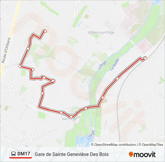 DM17 Bus Line Map