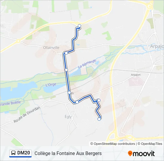 DM20 Bus Line Map
