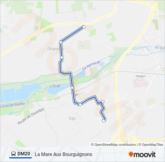 DM20 Bus Line Map