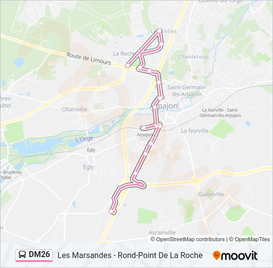 DM26 Bus Line Map