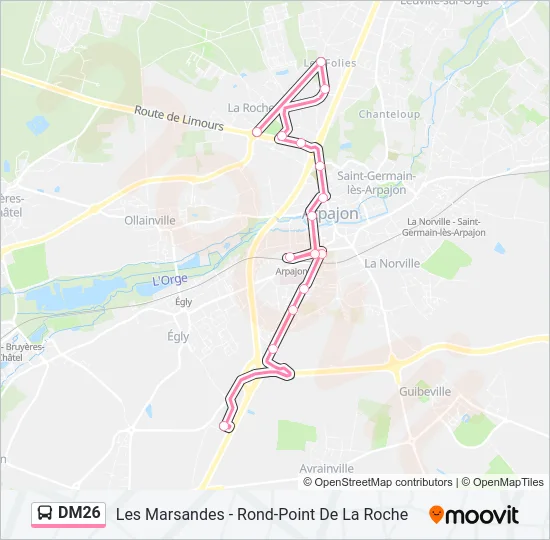 DM26 Bus Line Map