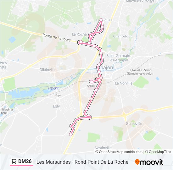 DM26 Bus Line Map