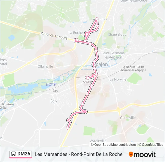 DM26 Bus Line Map