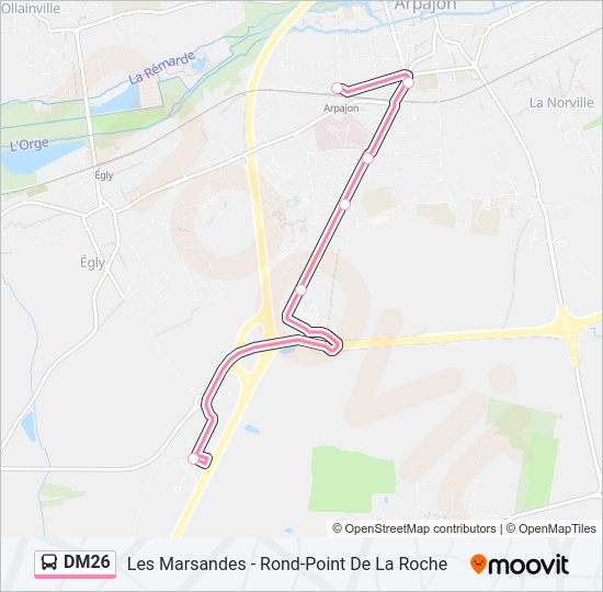 DM26 Bus Line Map