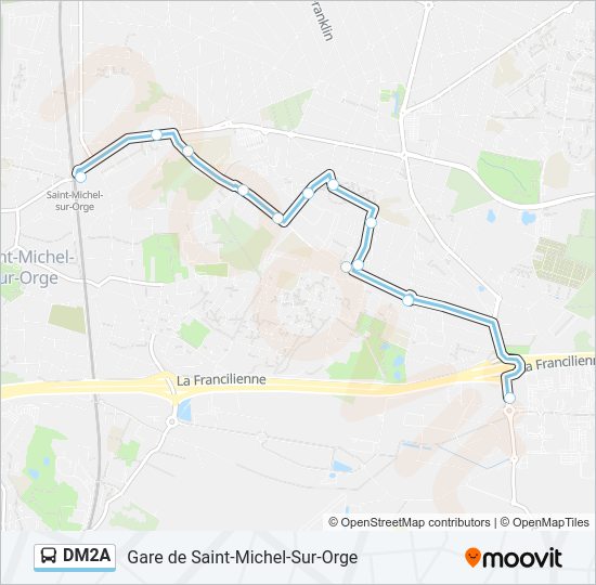 DM2A Bus Line Map