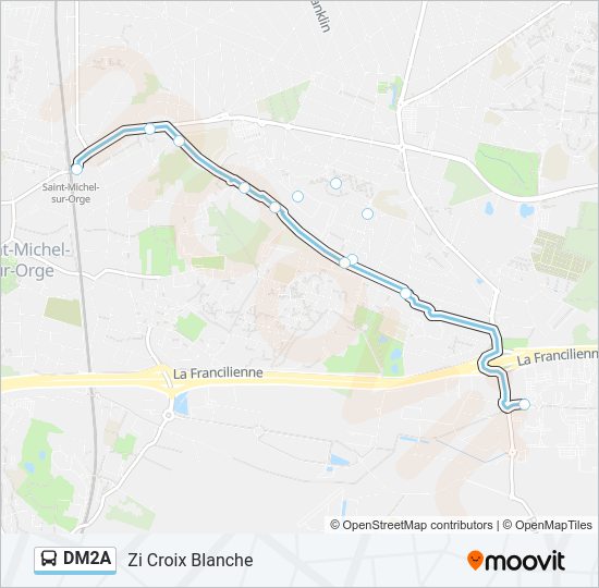 DM2A Bus Line Map