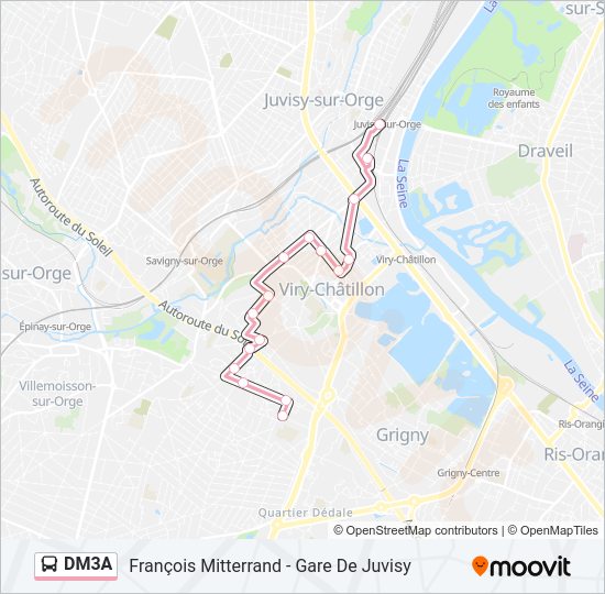 DM3A Bus Line Map